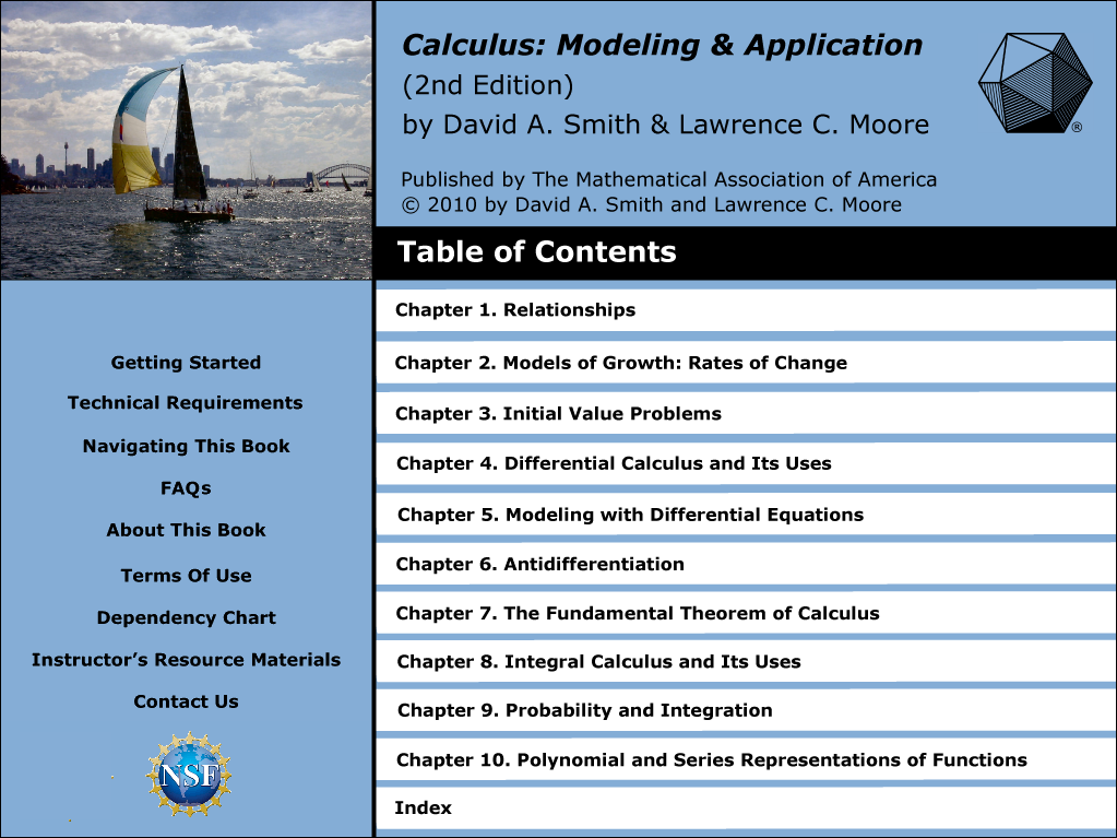 calculus text splash page